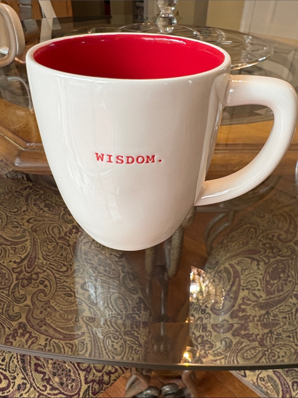 Rae Dunn Artisan Collection by Magenta "WISDOM." ceramic